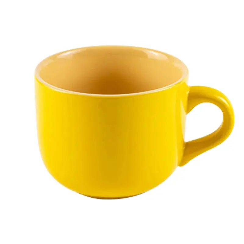 Caneca de Café de Cerâmica Amarela 680ML Casamarella