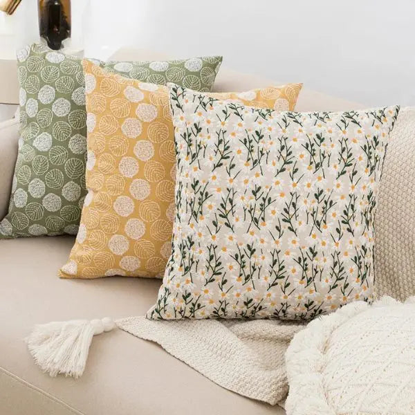 Capas de Almofada Estilo Floral Moderno 45x45cm Casamarella