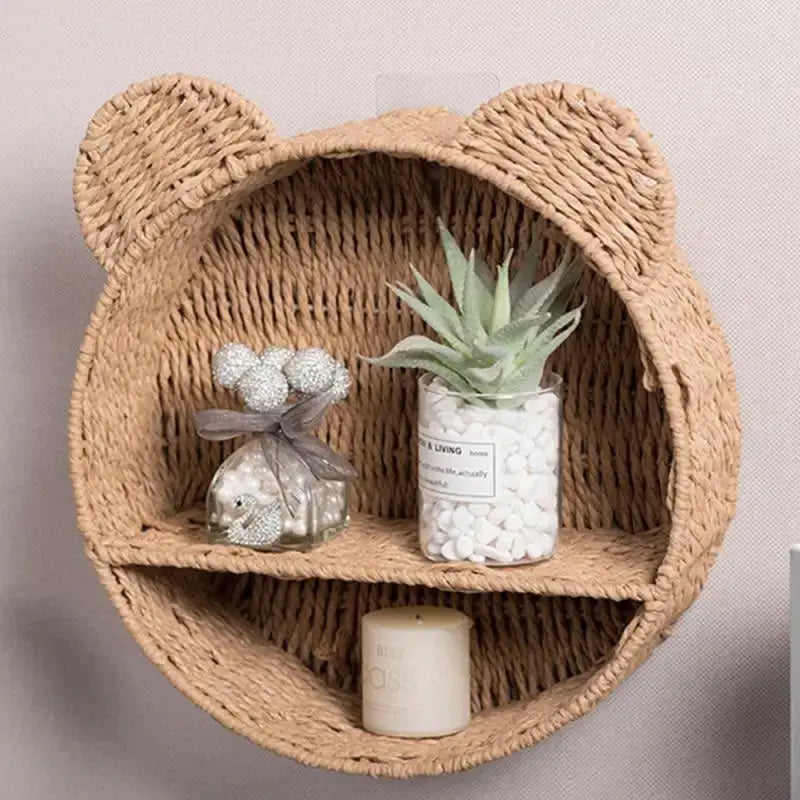 Cesta Decorativa de Parede Estilo Rústico Casamarella