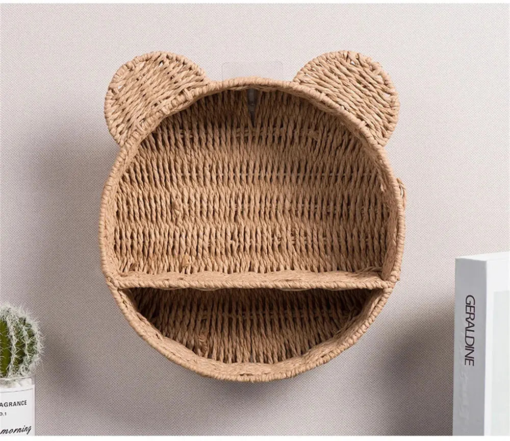 Cesta Decorativa de Parede Estilo Rústico Casamarella