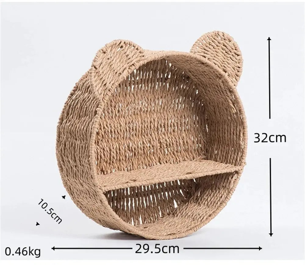 Cesta Decorativa de Parede Estilo Rústico Casamarella