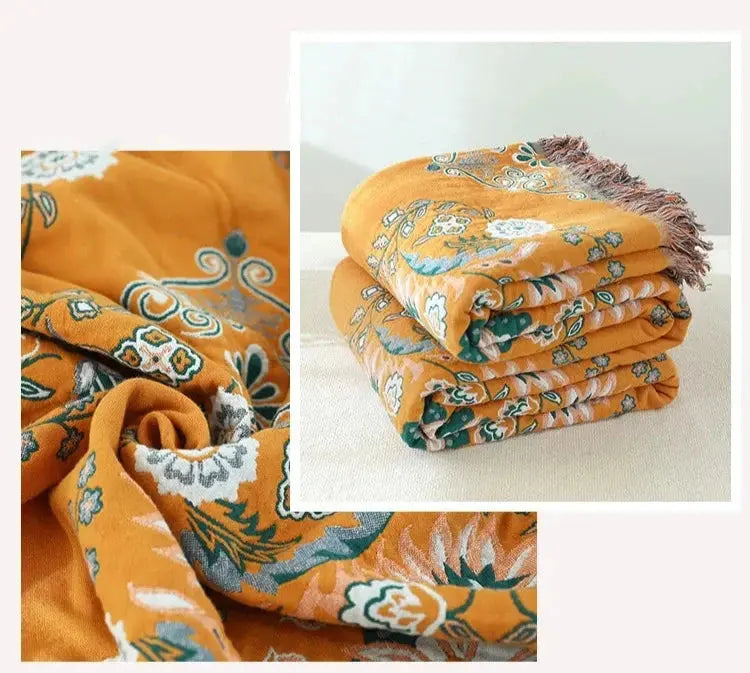 Cobertor de Algodão Boêmio Boho Casamarella