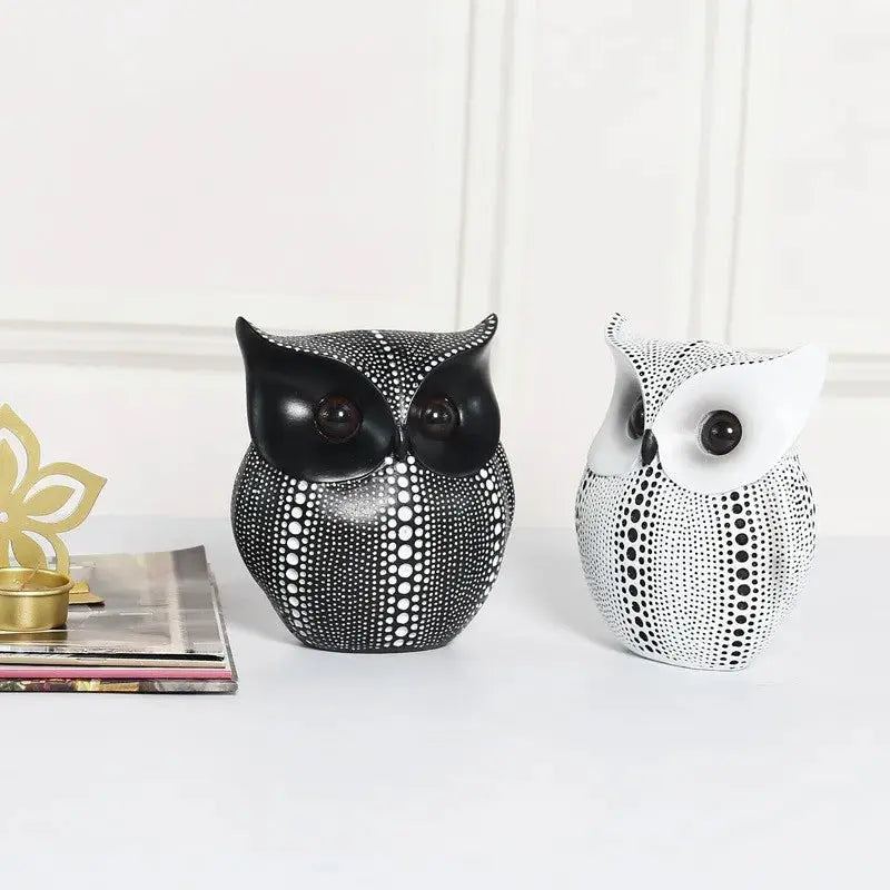 Estatueta de Coruja para Decoração de Mesa Casamarella