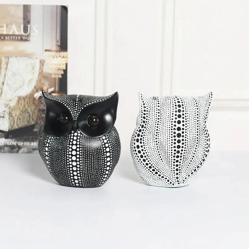 Estatueta de Coruja para Decoração de Mesa Casamarella