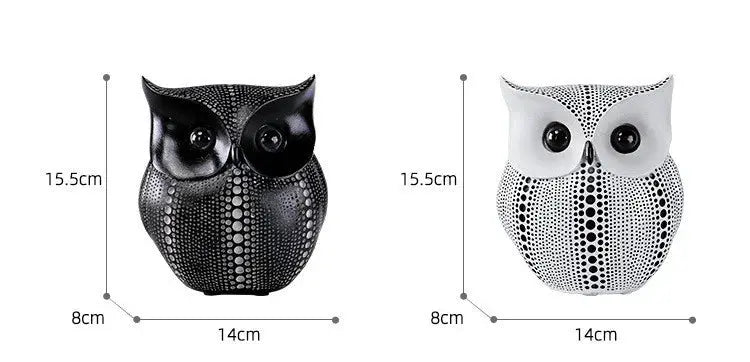 Estatueta de Coruja para Decoração de Mesa Casamarella