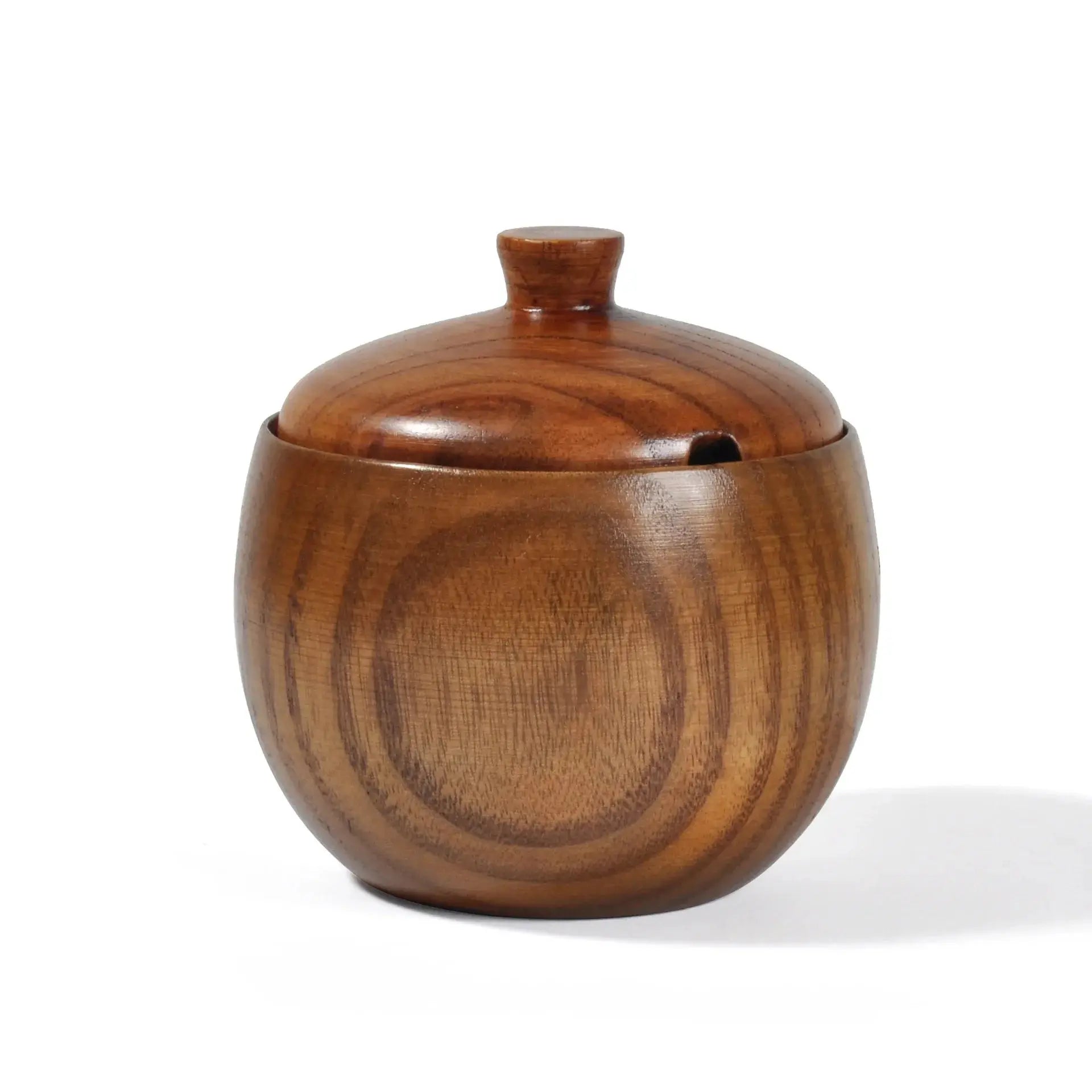 Pote de Tempero de Madeira Maciça Casamarella