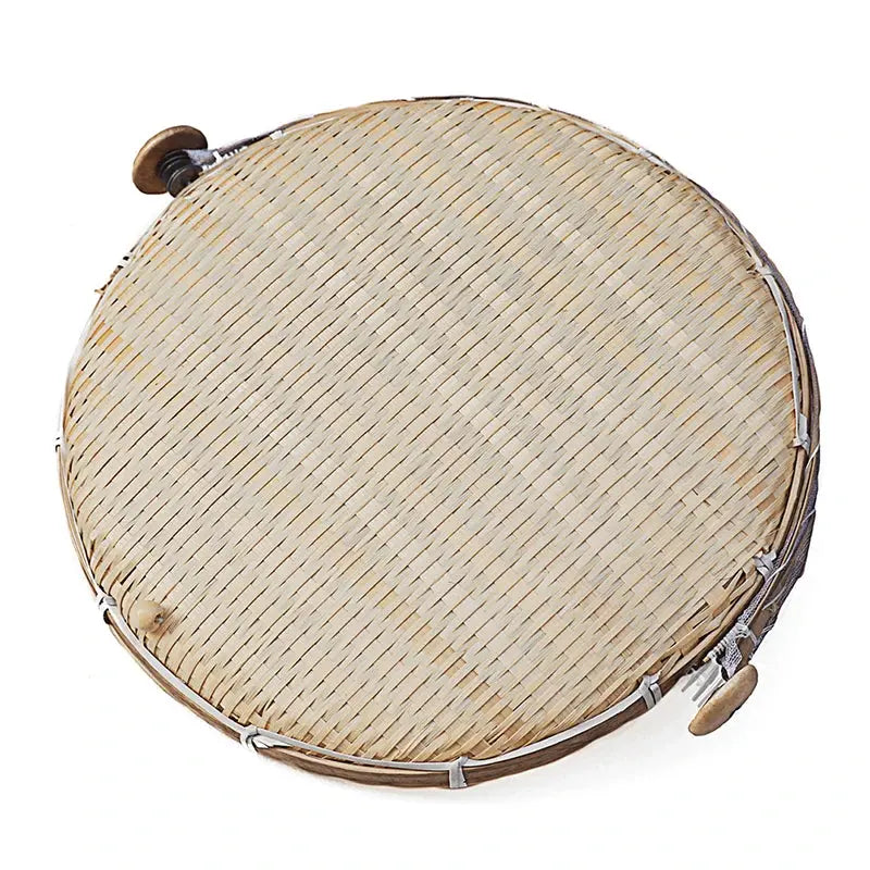Bandeja de Bambu com Tenda de Tecido para Proteção de Alimentos Casamarella