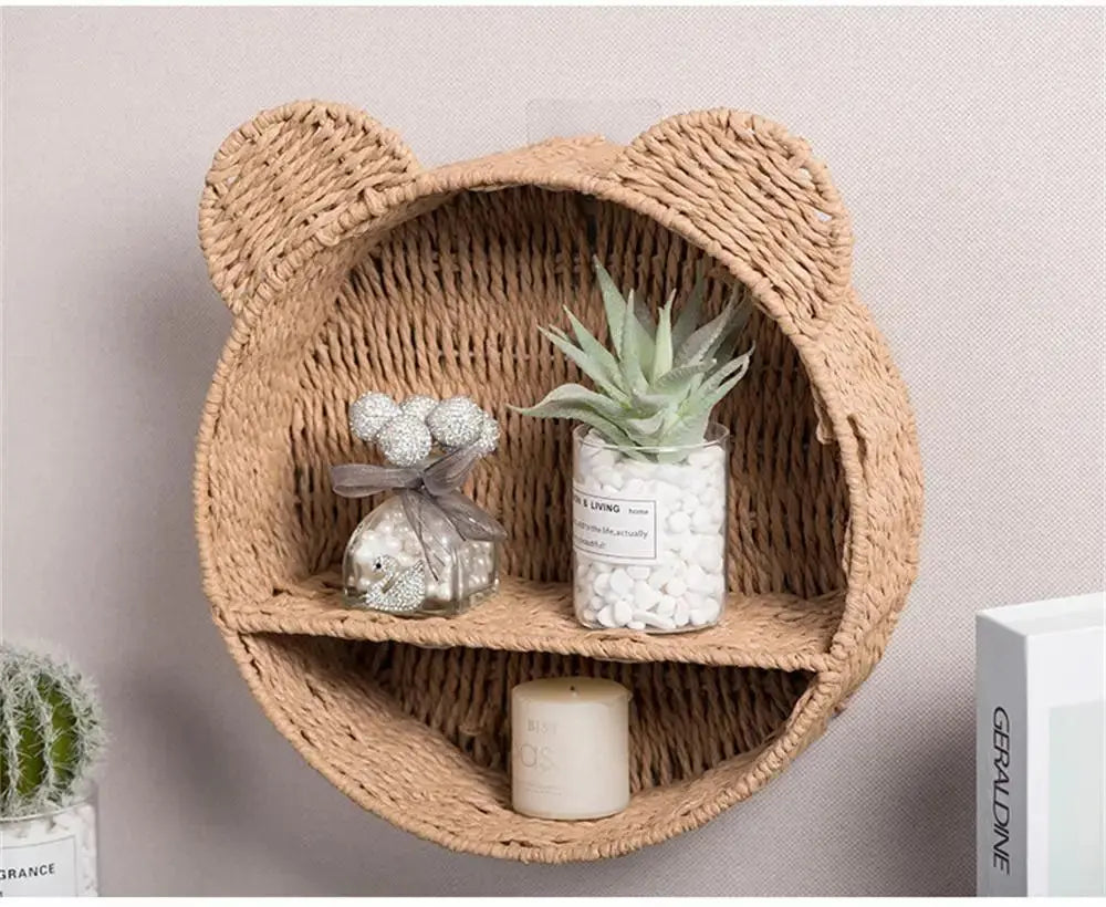Cesta Decorativa de Parede Estilo Rústico Casamarella