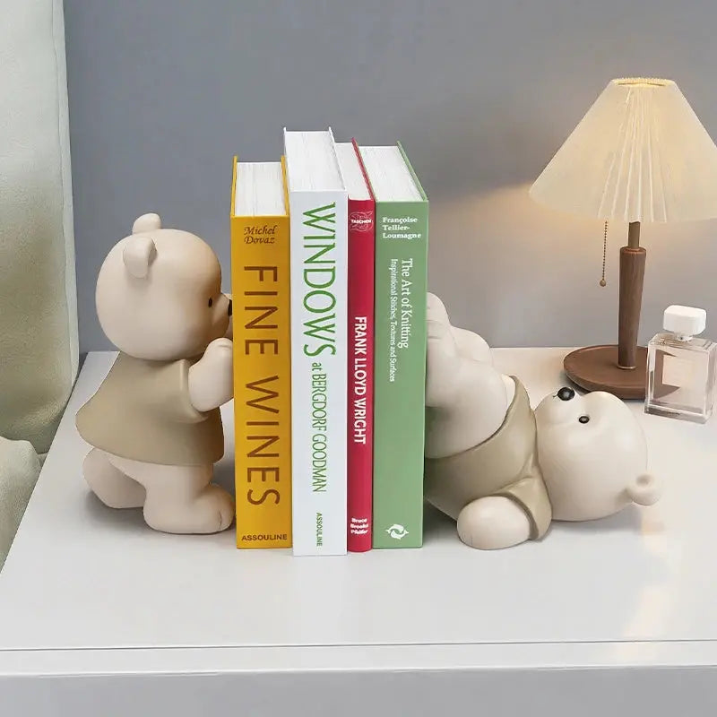 Estatueta Decorativa de Suporte para Livros - Ursos Encantadores Casamarella