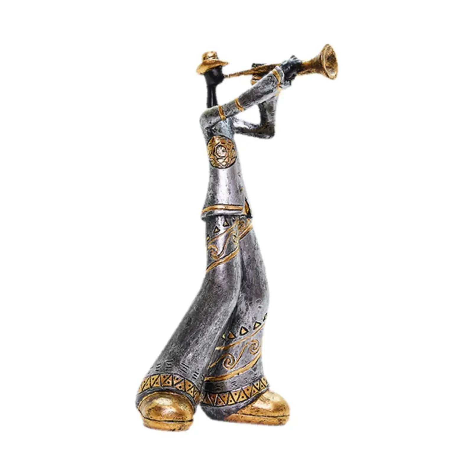 Estatuetas Decorativas de Banda Musical em Resina Casamarella