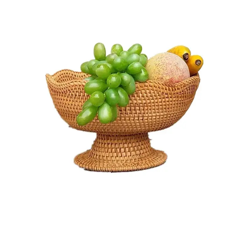 Fruteira Decorativa de Rattan Casamarella
