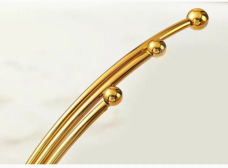 Fruteira de Mesa com Suporte Dourado Elegante Casamarella